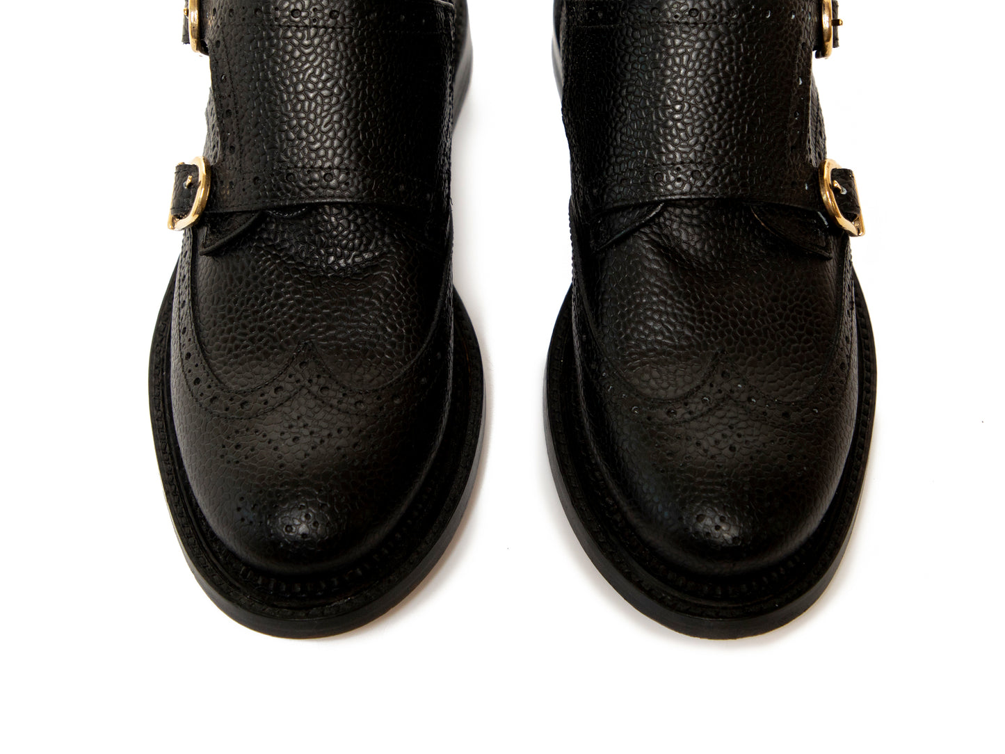 BUFFY - Black Double Monk Strap Derby Boot