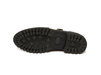 KATE - Black Double Monk Derby Shoe
